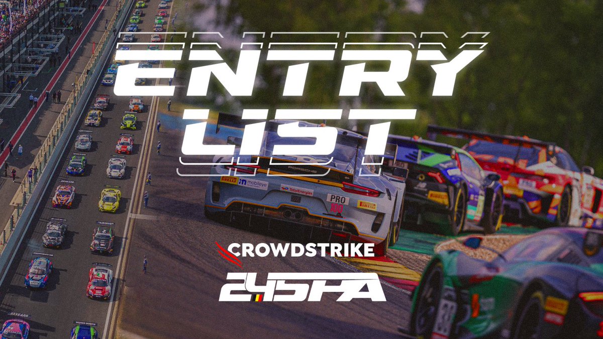 gtworldcham's tweet photo. 7️⃣2️⃣ cars are set for the @24HoursofSpa 😮

Including a few of our 🇺🇸 friends:
▪️ @CrowdStrikeRcng 
▪️ @stracing_team 
▪️ @GMGRacing 
▪️ @KPAXracing 
▪️ @WinwardRacing 
▪️ @SunEnergy1Race 

🗞️ https://t.co/UcVHuB8Xrr

#FanatecGT #GTWorldChAm #IGTC #Spa24H https://t.co/ufTQGjUV1E