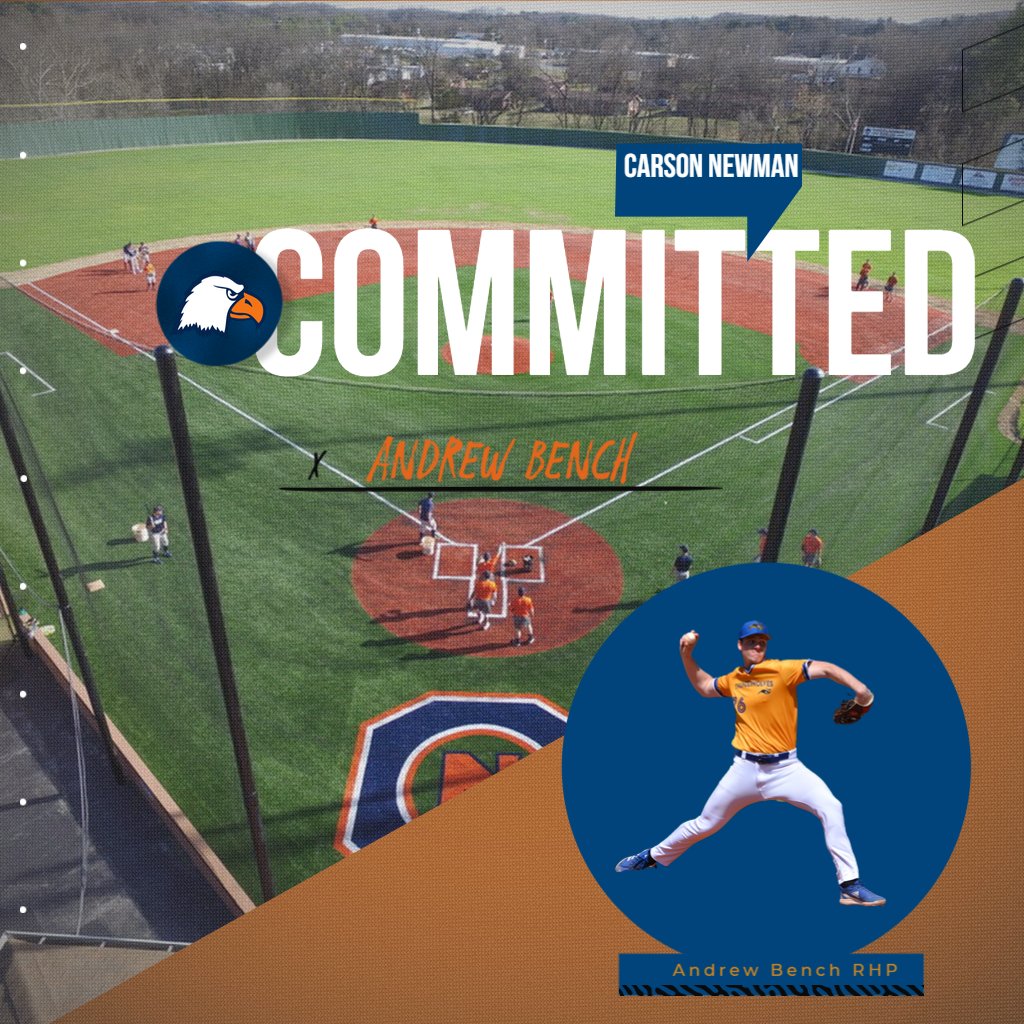 Congratulations to Andrew Bench on his commitment to Carson Newman University! <a href="/Abench75/">Andrew Bench</a> <a href="/CNBaseball/">Carson-Newman Baseball</a> <a href="/The_Noah_Sharp/">Noah Sharp</a>