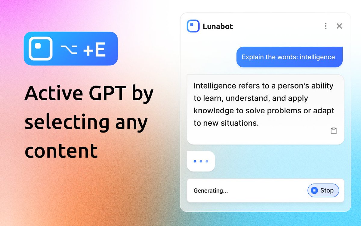 lunabotai's tweet photo. Exciting news! Lunabot has already reached 1000 users! Thank you for your support and trust in our product. We are committed to providing the best service possible and improving our platform to meet your needs. #Lunabot #ChatGPT 
Install via https://t.co/QGqdW3GujY https://t.co/AFdiROGeDa