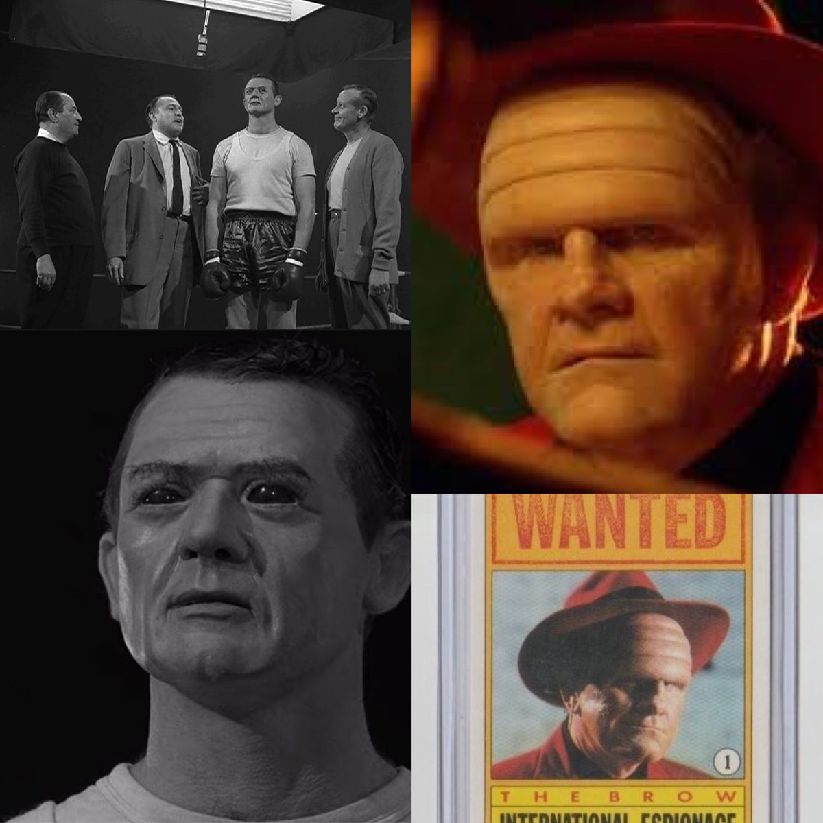 I loved Dick Tracy 1991 as a kid and the trading cards. The Brow was played by #TwilightZone Player Chuck Hicks who was Lee Marvin’s robot boxing opponent Maynard Flash in S5E2 Steel.