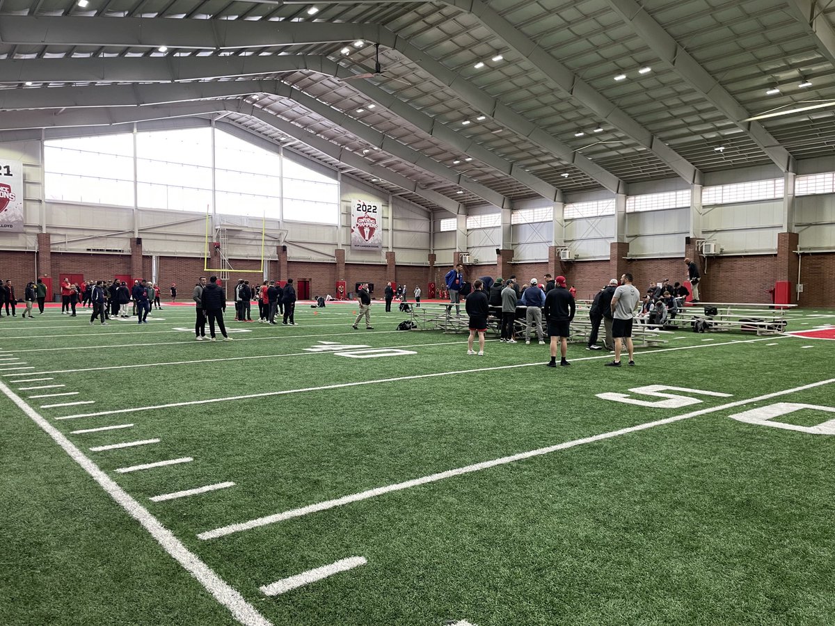 JeffCall12's tweet photo. Utah’s Pro Day testing underway. https://t.co/fiwYkj9uQ5