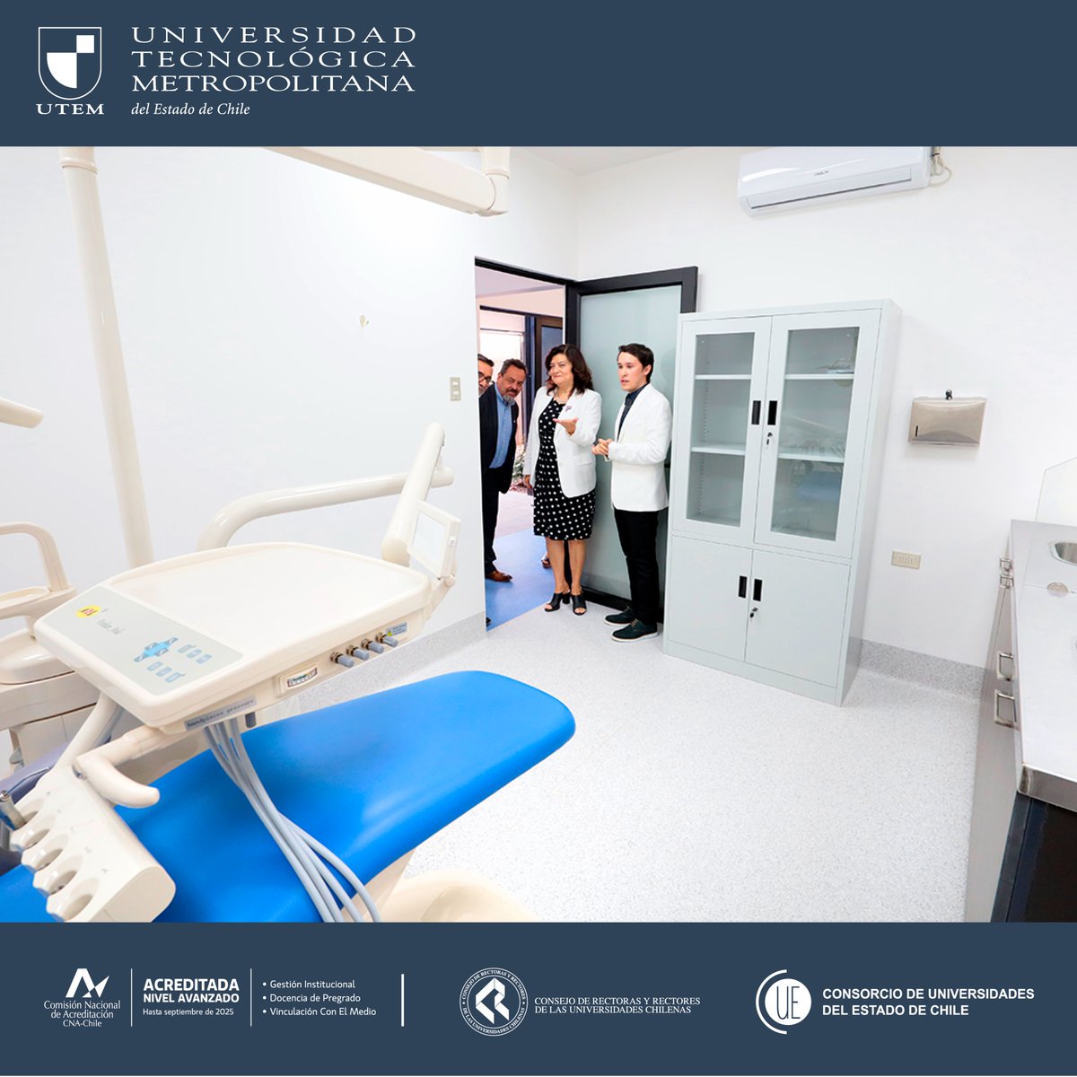 utem's tweet photo. #OrgulloUTEM | Con el objetivo de entregar una mejor infraestructura al estudiantado, se inauguró el nuevo edificio del Servicio de Salud Estudiantil, que tiene acceso universal y renovadas instalaciones y equipamiento médico.
¡Revisa las imágenes! https://t.co/Ls9uw7ZDHi