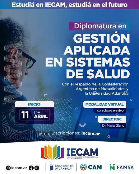 Últimas vacantes para la Diplomatura en Salud economiasolidaria.com.ar/ultimas-vacant… <a href="/JuanPivetta/">Juan A. Pivetta</a> <a href="/CAMargentina/">Confederación Argentina de Mutualidades</a>