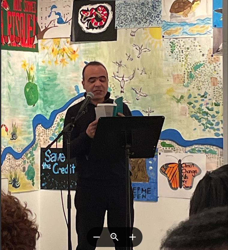 Participation à la soirée poésie au collège Glendon de Toronto. Auteur(e)s participant(e)s : Anil Rajendra Gopal, Didier Leclair, A.M.Matte, Gabriel Osson, Paul Savoie, Lélia L.M.Young et votre serviteur. 
(Crédit photo : A.M.Matte)
<a href="/AAOF_comm/">AAOF</a> <a href="/Editions_David/">Éditions David</a> @REFC_