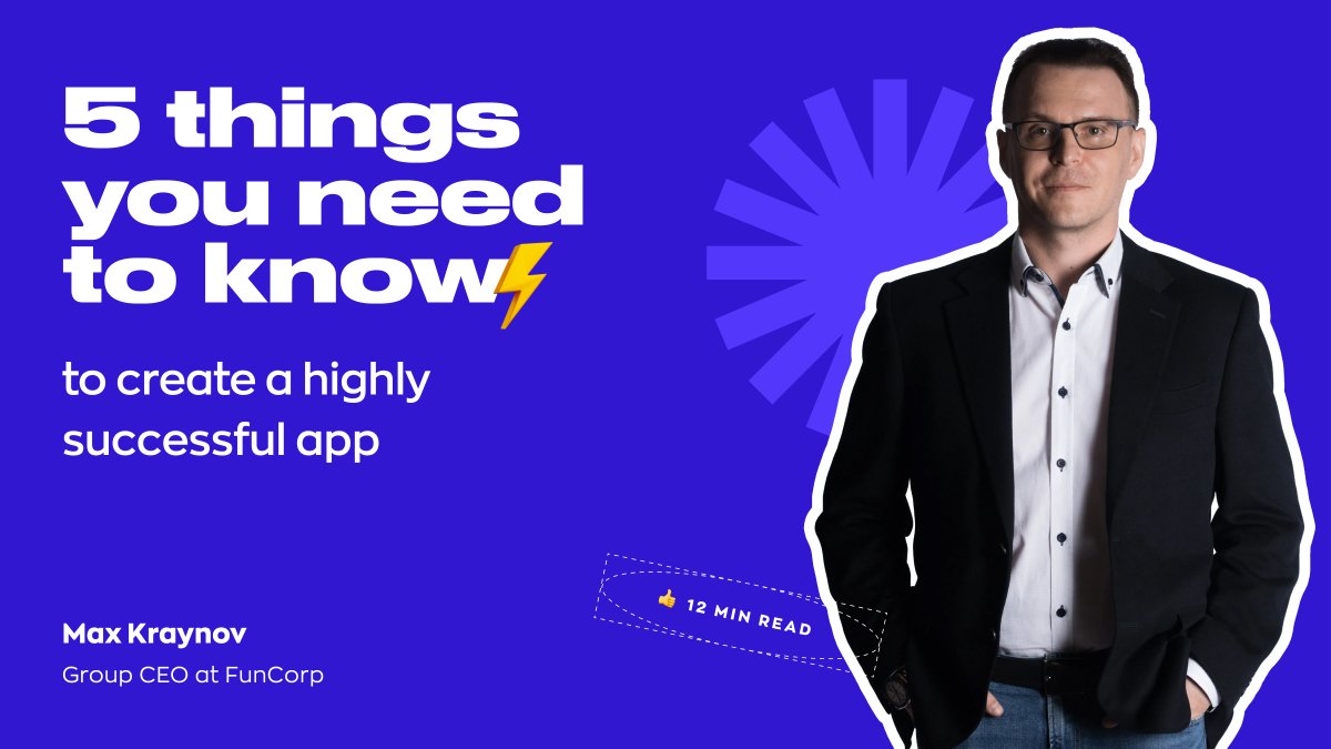 FunCorp2's tweet image. Our Group CEO @maxkraynov has been in the #SoftwareDevelopment space for over 25 years. 

In this recent interview, he talks about how his childhood passion for #tech led him to #programming  and developing successful #mobileapps - bit.ly/3K249kg