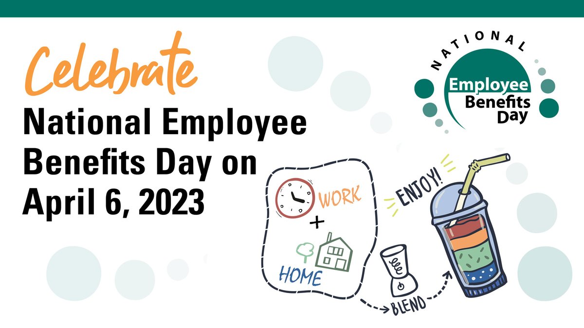 IFEBP's tweet photo. National Employee Benefits Day is 2 weeks from today! This year, we are all about work-life blend. Learn more during a FREE webcast with Tracy Brower and visit our website for more resources >> https://t.co/CDLvumyb7e
#benefitsday #worklifebalance #worklifeblend #NEBD https://t.co/GMHkub6JEl