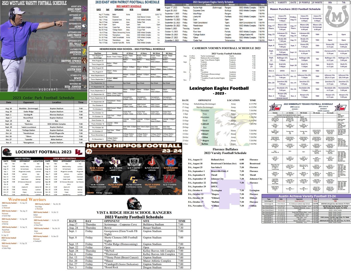 MikeBarnesMedia's tweet photo. High School Football schedule update!
We're up to 16 schools out of 74.  That's 22% for you math wizards.
Coaches... keep posting your schedules! https://t.co/6J5V5gng7E
