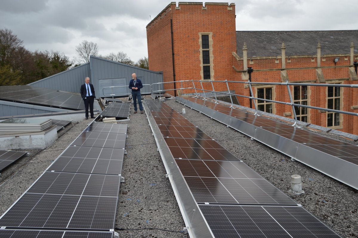 <a href="/BancroftsSchool/">Bancroft's School</a> Head, Simon Marshall, "switched on" our newly installed 296 solar panels today. Even with heavy cloud, they immediately took effect. It will be exciting to track how much of our own energy we are producing. <a href="/HMC_Org/">HMC (The Heads' Conference)</a> <a href="/ISC_schools/">Independent Schools Council</a>