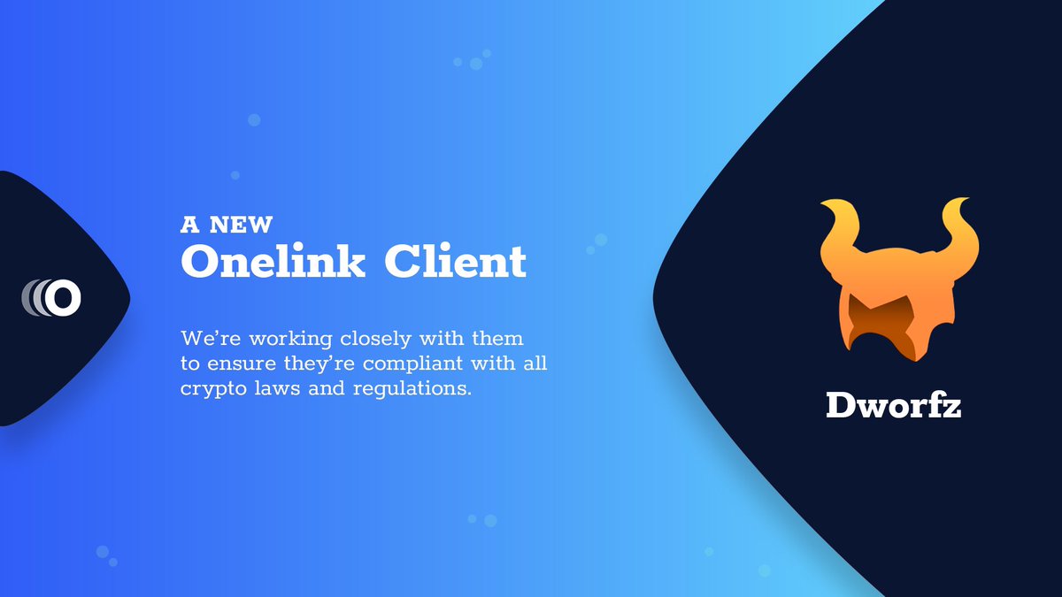 onelink's tweet image. We’re excited to announce our new client @Dworfz 🤝

We’re registering their legal entity in Dubai while also providing them with legal and financial services. 

#WeCameWeSawWeBuilt