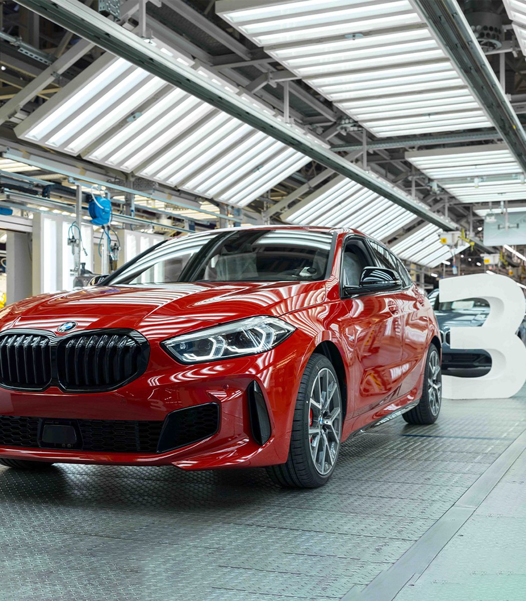 BMWireland's tweet photo. The BMW 128ti must be lucky.

This 1 series was the 3,333,333rd customer car produced by BMW Group Plant Leipzig.

Can you name three other models in this picture that are made at Leipzig? https://t.co/Wrn5Mi0b31