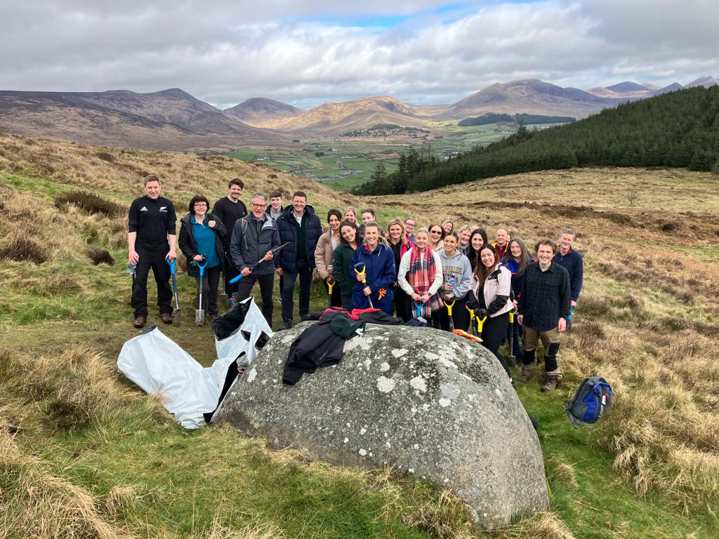carsonmcdowell's tweet photo. In conjunction with @WoodlandTrust the Carson McDowell team planted 500 trees on Knockchree Hill, Mourne Park, all native species. 

This was the first initiative from our newly established Environmental and Sustainability committee. #WeDoMoreBetter #WTNorthernIreland https://t.co/PxrUuwFObG