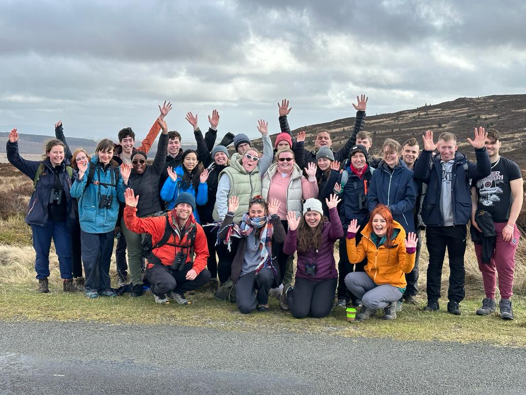 Day 1 of the #ExeterRewilding field trip in Scotland. We visit <a href="/TarrasValleyNR/">Tarras Valley Nature Reserve</a> in Langholm to watch hen harriers and discuss community management and restoration of historic grouse moors. Inspirational! @uniexecec @StuBearhop @McIntosh_Aimee <a href="/daveinnature/">Dr Dave Hudson</a>