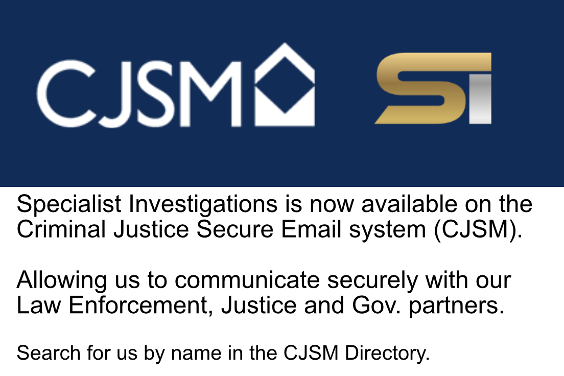 I am pleased to announce we have been approved on to the Criminal Justice Secure Email system. CJSM allows us to communicate securely with Law Enforcement, Justice &amp; other Gov. departments to exchange confidential information &amp; evidence relating to investigations
<a href="/mwilliamsthomas/">Mark Williams-Thomas</a>