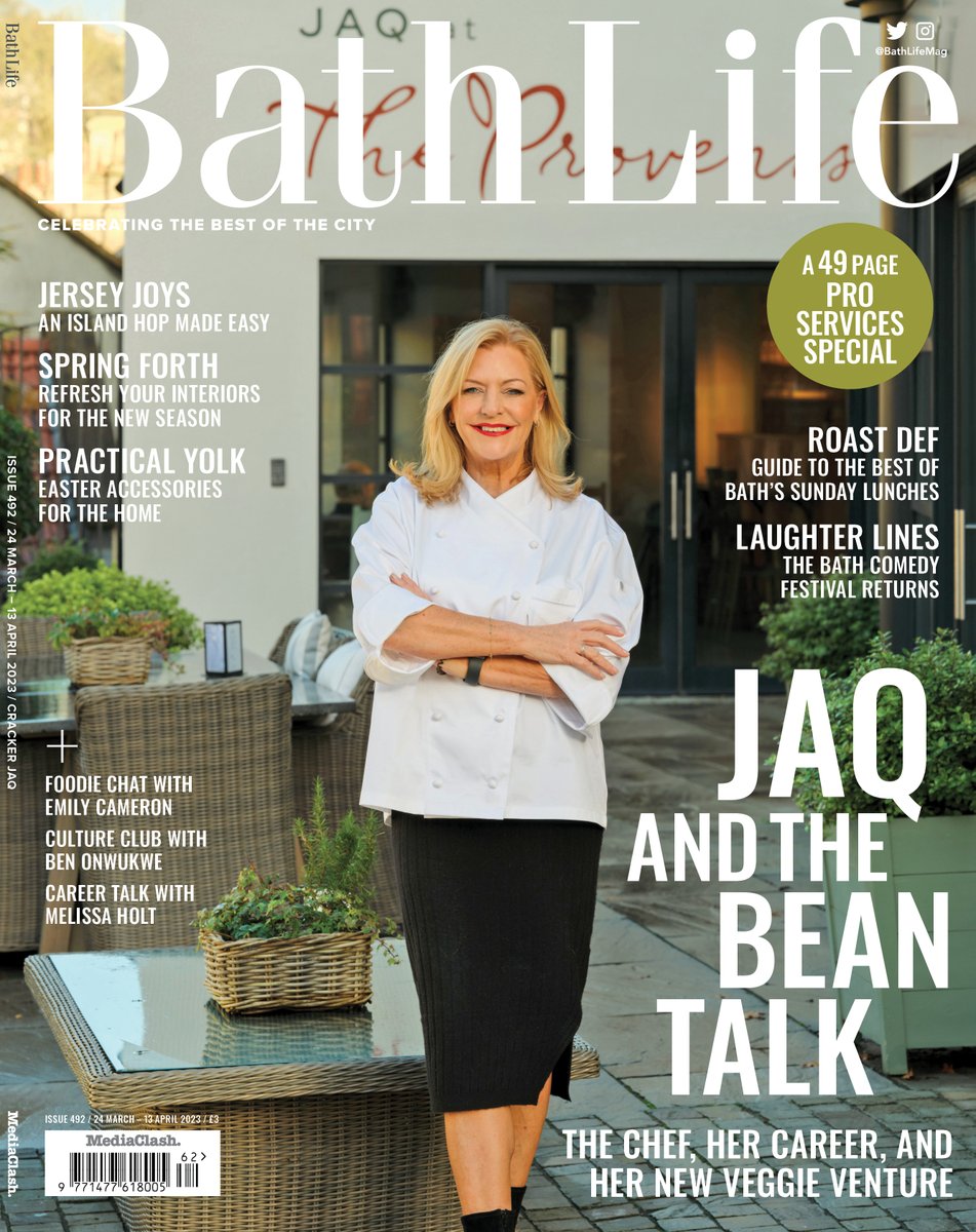 It's brand new issue Friday and what a beauty it is! 

Inside you'll find the story of our cover star Jaq Brewer setting up a vegetarian café on Walcot Street; the joys of Jersey; a guide to the best roasts in Bath; + the return of <a href="/BathComedyFest/">Bath Comedy Festival</a> 

👉 bit.ly/3TBHzlE