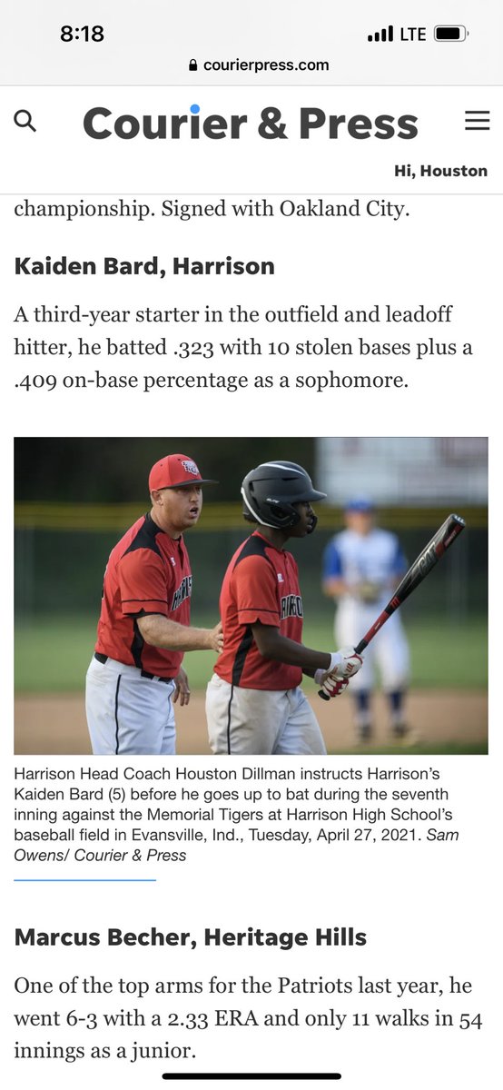 Harrison Warriors Baseball tweet media