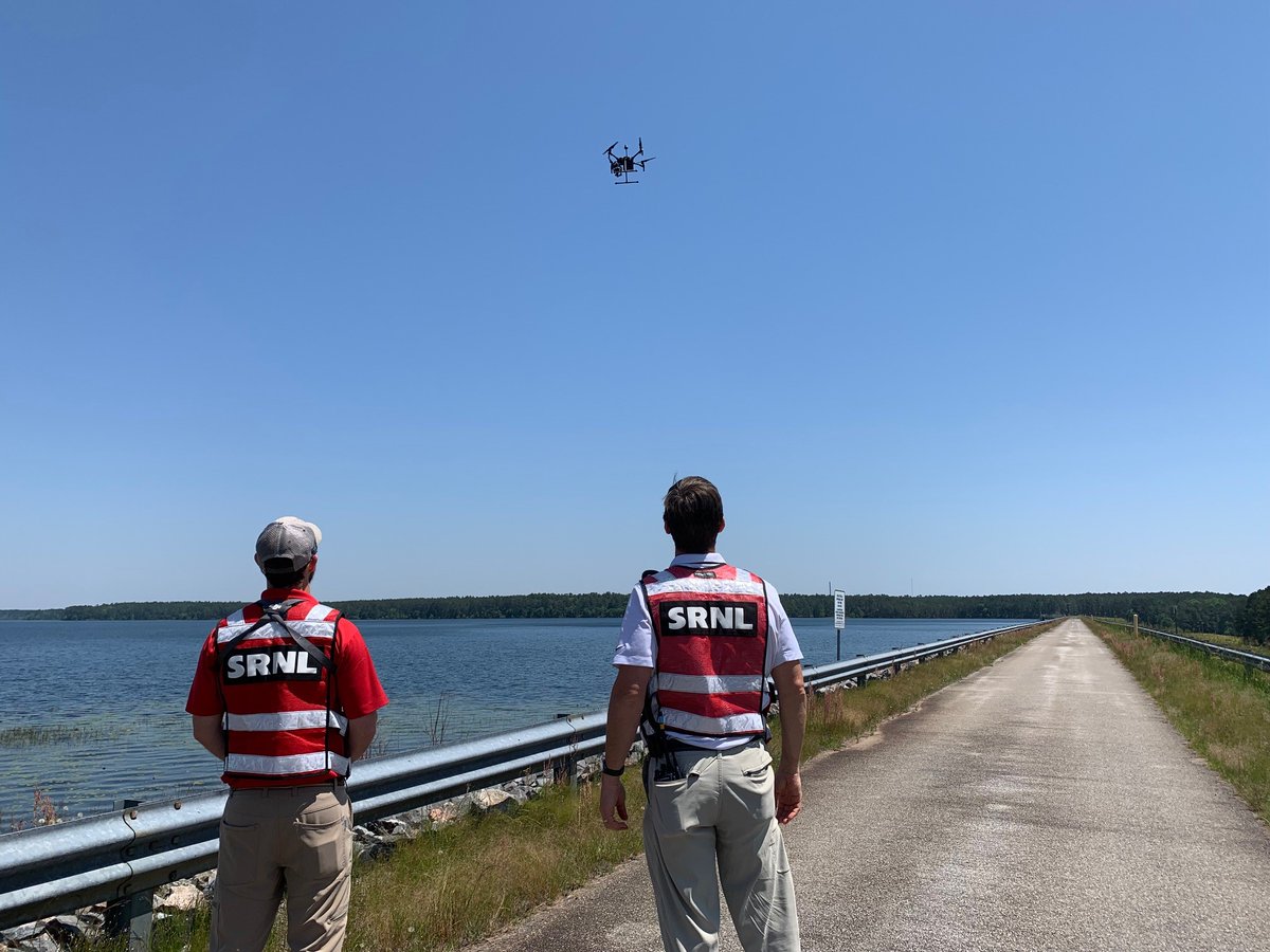 SRNLab's tweet image. The SRNL UAS Program received an aviation safety award from the U.S. General Services Administration (GSA) and Interagency Committee for Aviation Policy (ICAP) for the second consecutive year. srs.gov/general/srnl/n…