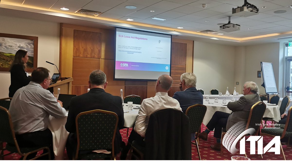 Fiona Mulligan from <a href="/SFA_Irl/">Small Firms Association</a> updates members on the new sick leave legislation and HR updates. #ITIA #employmentlaw #HR