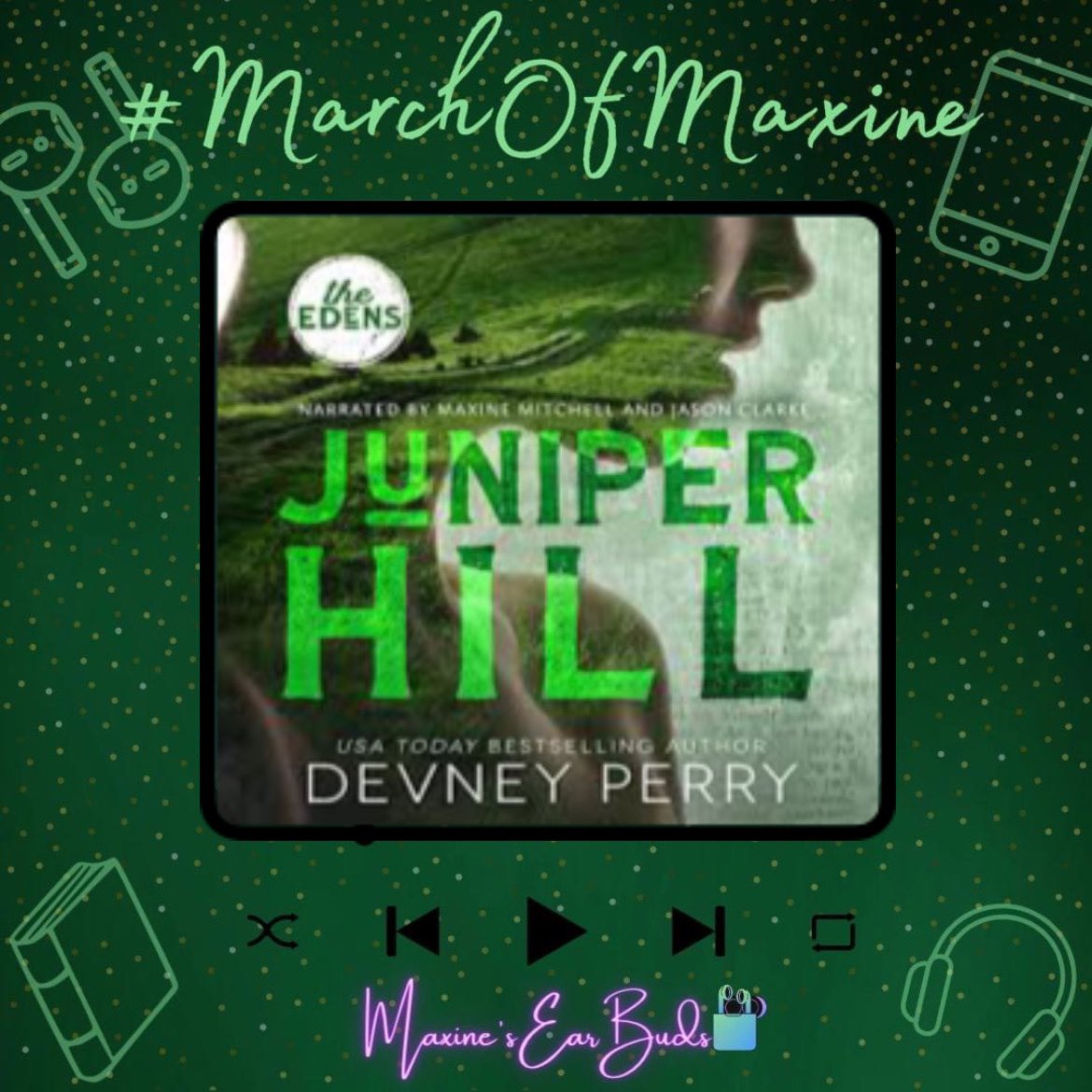 <a href="/NarratorMaxine/">Maxine Mitchell</a> and @jclarkereads keeping me company during this 12hr work day. 

Book 11 for #marchofmaxine 😍