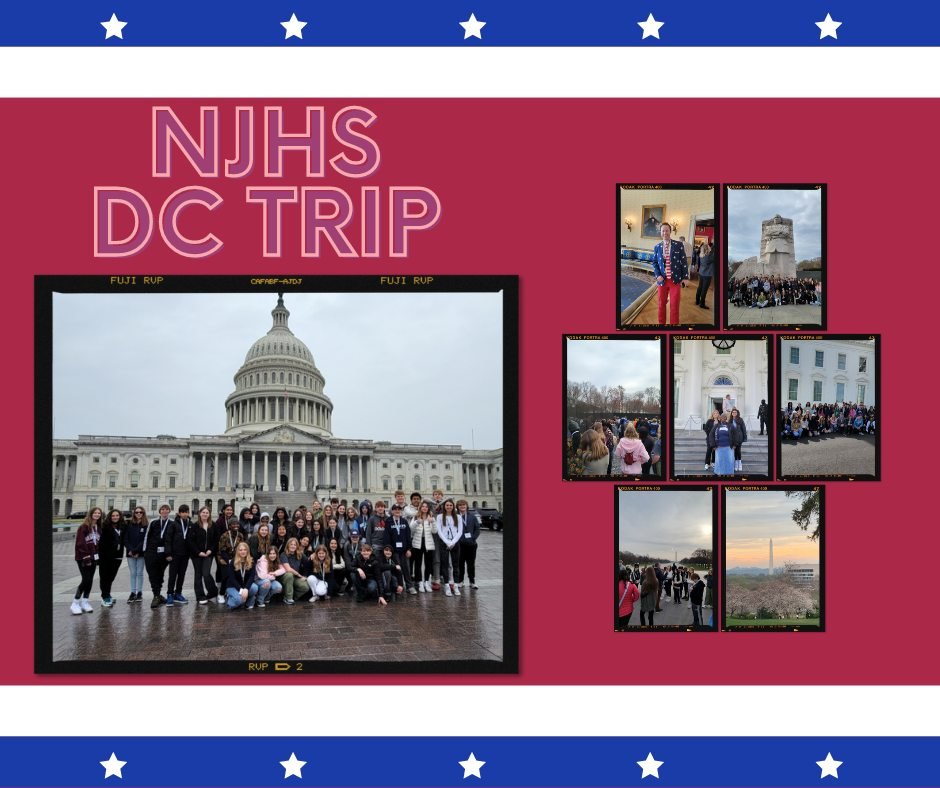 Last week, our NJHS students took a trip to our nation's capital, Washington, D.C.! Dr. Stewart, along with other chaperones, left HHIMS Thursday on a charter bus to make the trek to Washington and had an amazing trip, returning on Sunday.