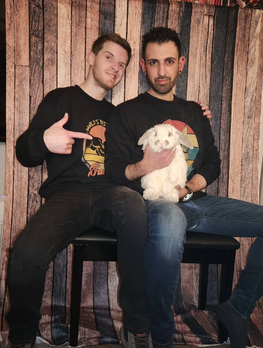 GambitTheRabbit's tweet photo. The #Bunnydads and our #HollandLop Gambit. https://t.co/VagIQ6RcJM