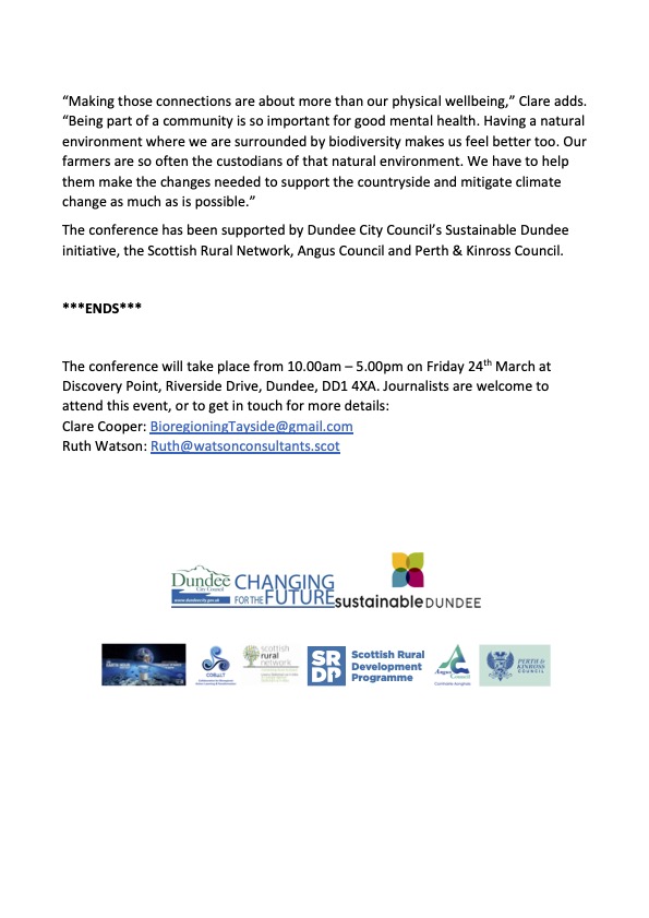 BioregionTay's tweet photo. We're looking fwd to kickstarting a powerful discussion + commitments 2 action 2morrow at our conference: FEEDING TAYSIDE THROUGH THE CLIMATE CRISIS. How can we transform Tayside's food system in the light of the climate &amp; biodiversity crises? Follow the conv on #ClimateTayside23 https://t.co/LNU9ex9AQA