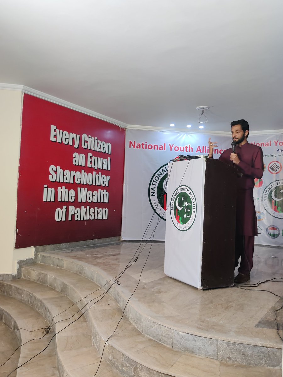 NYA_Offical's tweet photo. Spokes Person ISF Punjab Hashir Minhas is addressing the All Parties Youth Conference on Political Uncertainty in Pakistan https://t.co/011Qp5NcUk