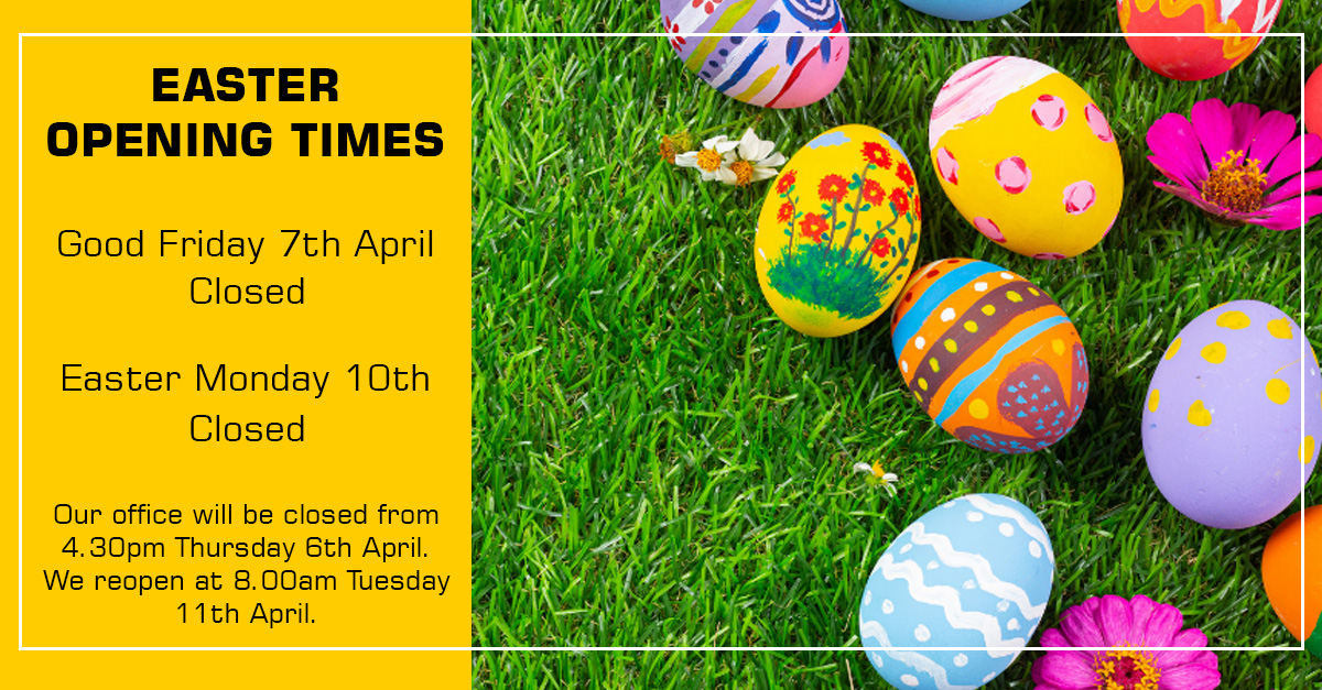 EmpteezyConnect's tweet image. Empteezy #Easter Closure Dates

Our office will be closed from 4.30pm Thursday 6th April. We reopen at 8.00am Tuesday 11th April.

#spillcontrol #spillcontainment #spillresponse #easterholiday #openingtimes #easteropeningtimes #easterclosure