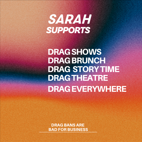 SarahEckhardtTX's tweet photo. #SB12 & #SB1601 are being heard in committee today. These "drag bans" seek to punish community businesses, libraries, & performers. @Austinlgbtbiz says no to hate! We stand with all Texas drag queens & businesses who support them b/c #DragIsArt & #DragIsBeautiful! #txlege πͺπβ¨ https://t.co/TCQ4j3tQw7