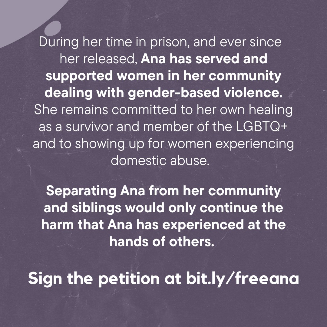 OCAD_CHI's tweet image. SIGN &amp;amp; SHARE: Help us demand ICE release Ana - a member of our community + LGBTQ community, a survivor of childhood abuse and DV and a resilient organizer. We need to demand ICE free Ana and #FreeThemAll!
Bit.ly/freeana