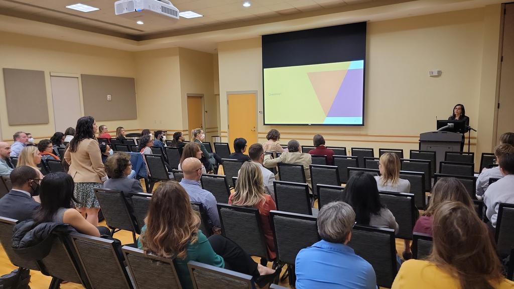 "Wellness, burnout, and professionalism are all connected..." - Dr. Amelia Grover #vcuhses23