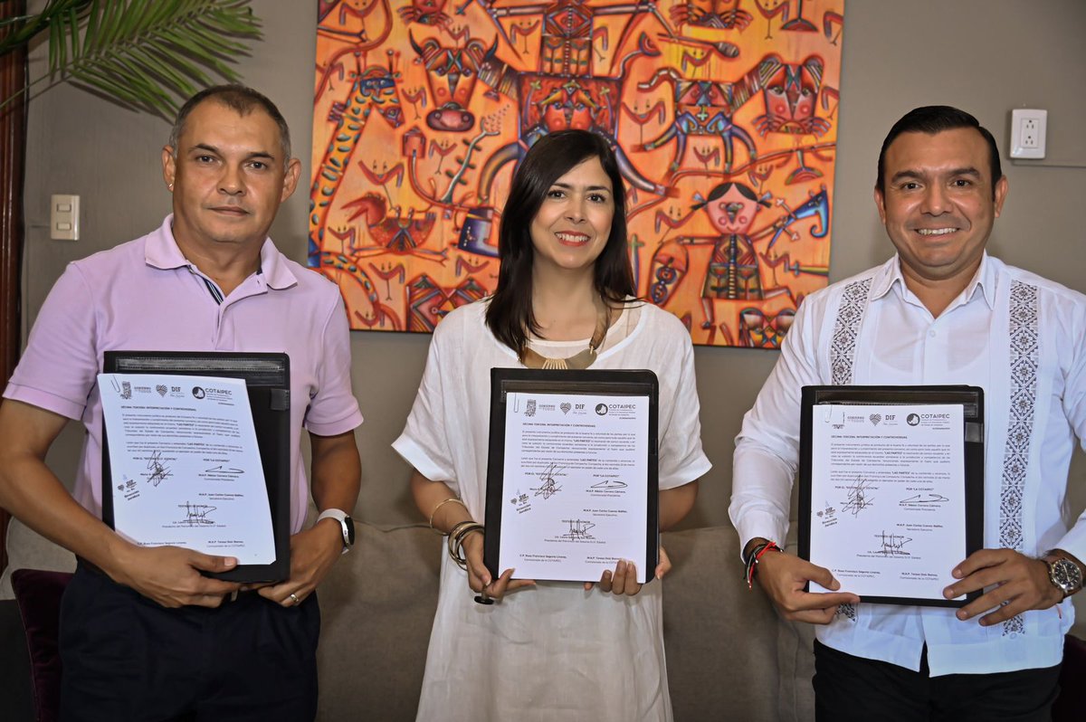 Cotaipec's tweet image. Lograr la inclusión digital, es un reto por el cual formamos alianzas. Por ello, firmamos convenio de colaboración con el @difcampeche  para implementar la herramienta web #Integra2 que facilitará la accesibilidad a personas con discapacidad, en difcampeche.gob.mx #Inclusivo