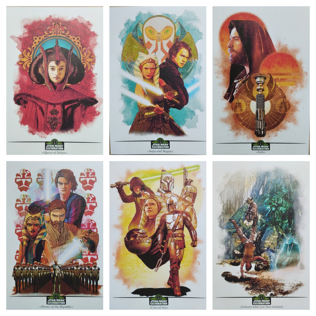 Mathildefrench's tweet image. Finished my #StarWarsCelebration swag artworks. See you there! #starwars