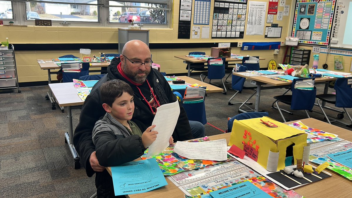Tonight our first graders are leading conferences and sharing what they have learned  this trimester and their goals for the rest of the year. #inspire96