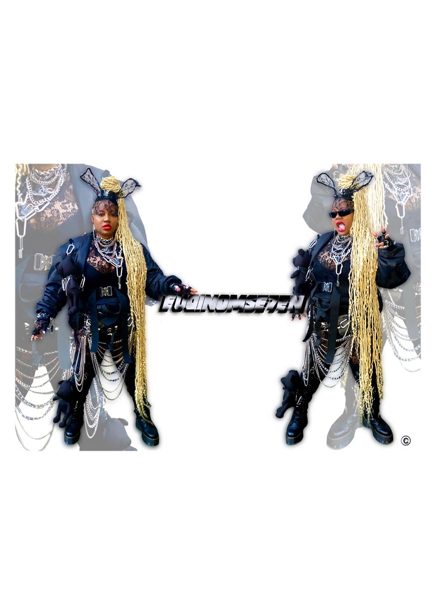Miss Ace Lace .. Cyber Goth Future Vision! 

(Giving #GenX Black Punk #Barbie Vibezz) 

Outfit/Fashion accessories custom-made/design: <a href="/EUQINOMSE7EN/">EUQINOMSE7EN | #ConceptBrand</a> 
Accessories Jacket/custom-made : <a href="/Euqinomse7en/">EUQINOMSE7EN | #ConceptBrand</a>

#EUQINOMSE7EN #Art #designer  #visionary #clothingbrand #costumgapparel