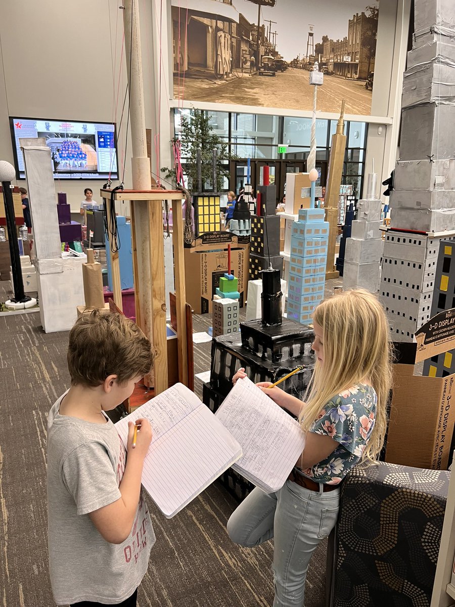 My scholars investigated our skyscrapers and made inferences yesterday. 🏙️❤️ <a href="/canSTEM/">Cannon Cubs</a>