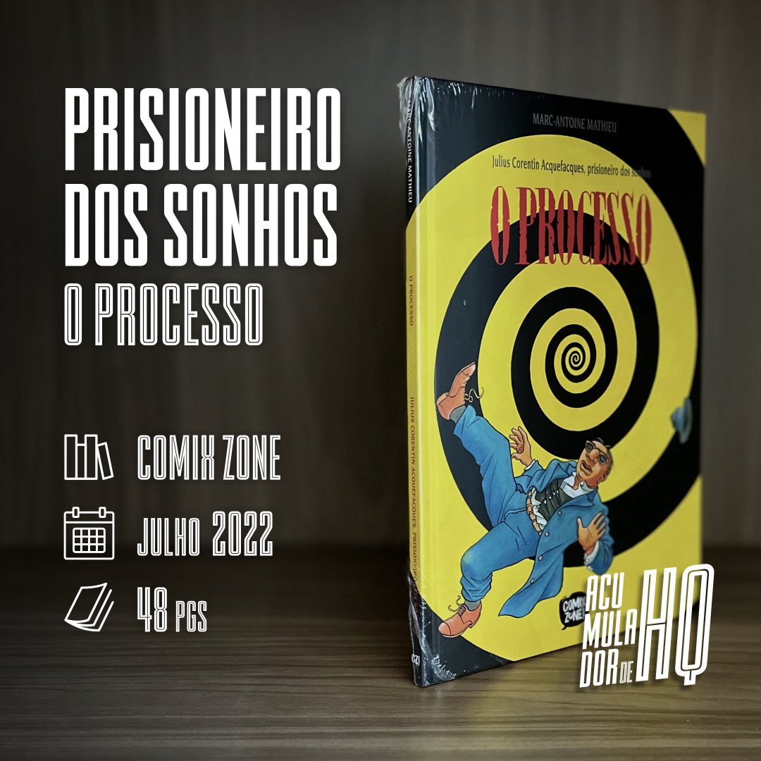 AcumuladorDeHQ's tweet photo. Este 2º vol. q me deixava com a coceirinha. Tem muita cara de doideira kafkaniana, mas demorei um tempo para acumular. Como falei no 1° vol. desta série, foi ao ouvir o #ConfinsDoUniverso de final de ano lá do @universohq que bateu o desespero.

#prisioneirodossonhos #oprocesso https://t.co/vKbO2V6qlm