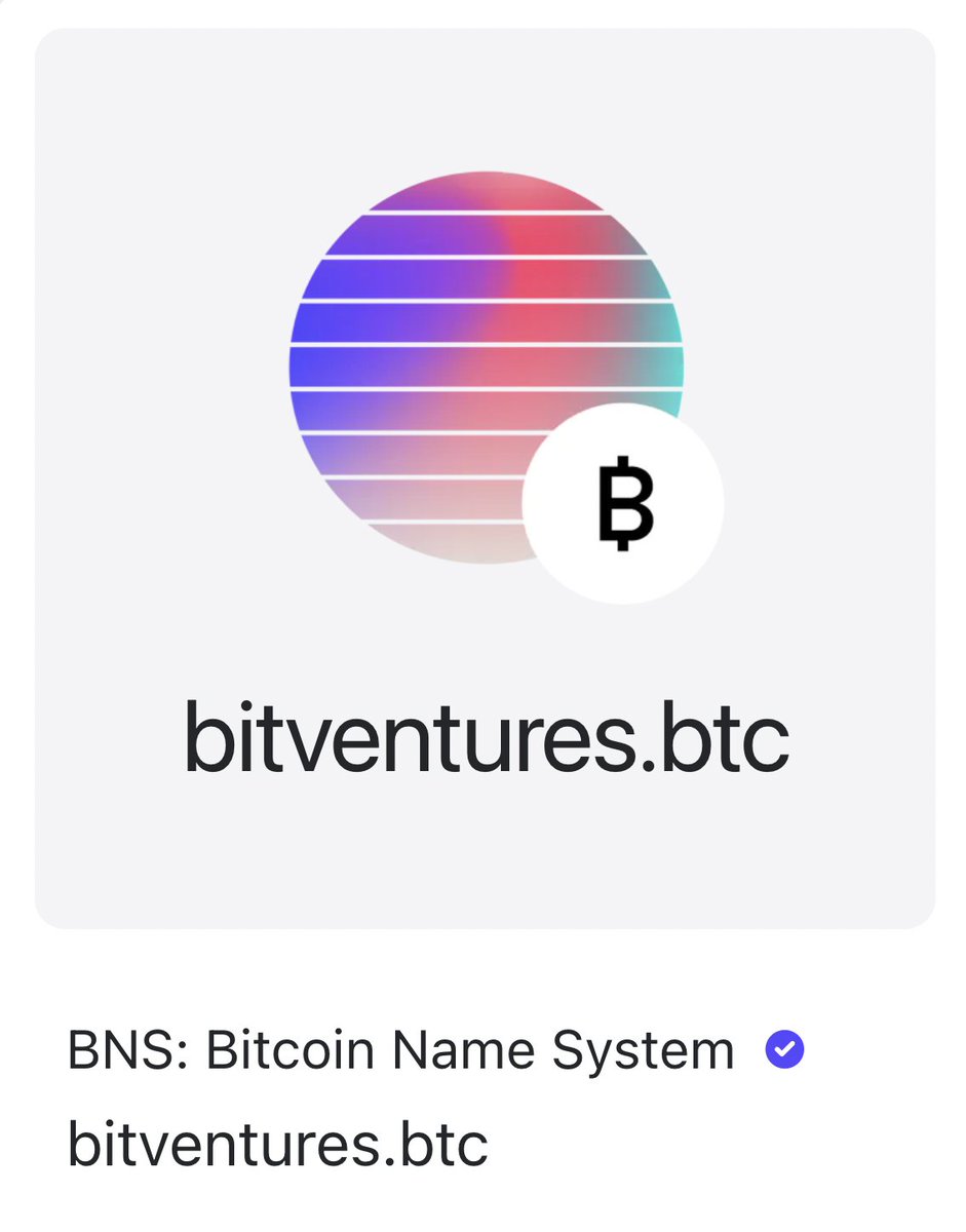 NoBitcoinNoGain's tweet photo. When a Venture Capital for Bitcoin Builders? 🚀
#BitVenture #BitVentures #VentureCapital #NFT #NFTs #NFTCommunity #NFTdomain #NFTdomains #Web3domain #Web3domains #Web3 #Domain #Domains #Ordinals #OrdinalsNFT #Crypto #Bitcoin
@bns_dao @Stacks @trygamma https://t.co/AcKXyXY5m2