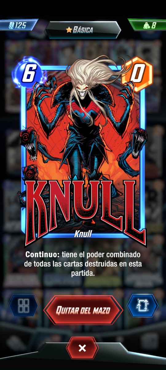 jothasnap's tweet image. Y esta es la segunda carta de #pool4 que conseguimos hoy #knull un día bastante redondo para acabar el deck de #galactus #MarvelSnap