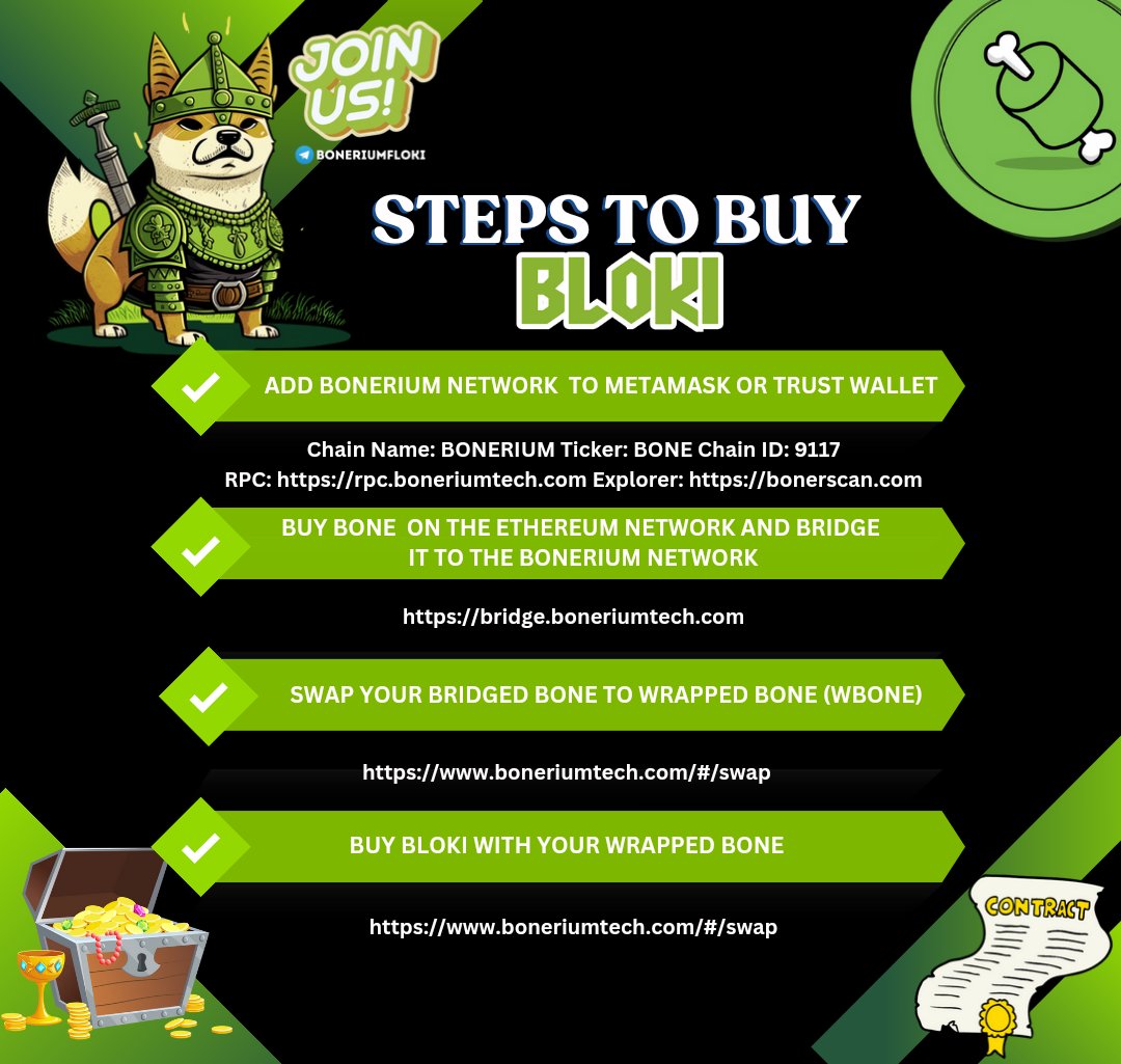Bonerium_Floki's tweet image. 🟢⚔️🟢⚔️🟢⚔️🟢⚔️🟢

⚔️ Have you heard the buzz about #Bonerium?!
🟢 You're going to want to check it out REAL SOON before it goes parabolic!! 
⚔️ Get in on the hype and join #BLOKI today with these easy steps!!

🟢⚔️🟢⚔️🟢⚔️🟢⚔️🟢

#SHIB #LEASH #BONE $SHIB $BONE $LEASH #SHIBARMY