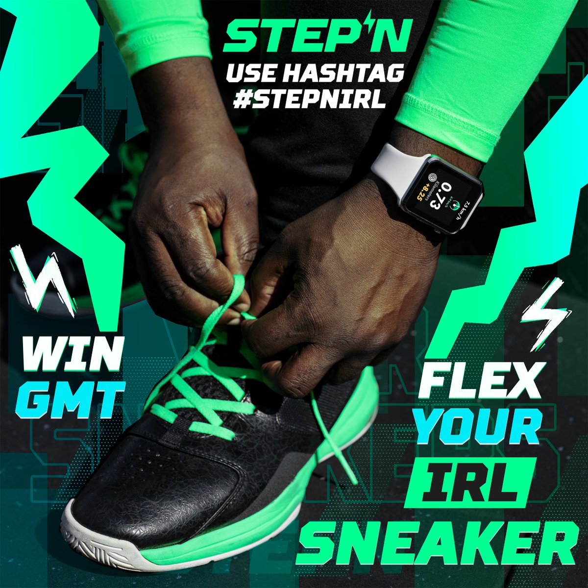 MishaFYI's tweet photo. Are you ready to show off your favorite pair of sneakers and earn some $GMT?

🏆3x100 $GMT

1️⃣Like❤&amp; Retweet🔁
2️⃣Follow @Stepnofficial @MishaFYI
3️⃣Comment 👇 a photo of your IRL sneakers using #STEPNIRL and #STEPN

⏰Ends in 3 days https://t.co/aHrgmfs3p6