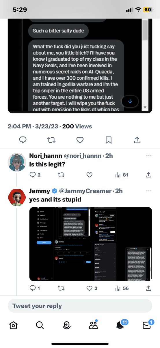 CaptainJean_eth's tweet photo. @yeetorbeyeetd23 @JammyCreamer @TheDonRedPhish @Hasbulla_NFT @InvsbleFriends Not to be that guy but I could have sworn I read this somewhere yesterday on discord I’m so #Confused by you saying it’s legit when it’s word for word from the text in the first pic🤷🏻‍♂️ #WhoSaidItFirst @coinbilly 🧾 https://t.co/d3Qw1QXYQs