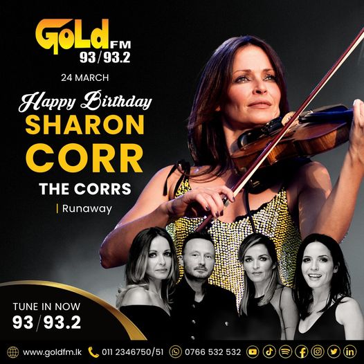 HAPPY BIRTHDAY TO SHARON CORR TUNE IN NOW 93 / 93.2 Island wide      