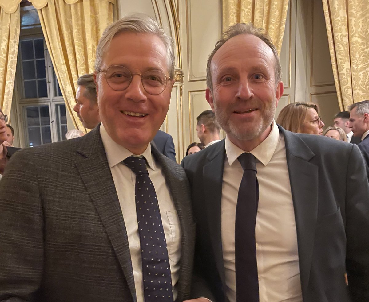 Excellent <a href="/ecfr/">ECFR</a> dinner at the French embassy in Copenhagen with lots og discussion on future EU-enlargement. Only a pity that the embassy 🐶was not allowed to participate 😎