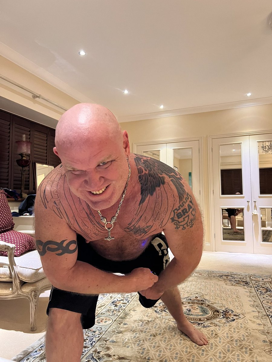 Muscleslave1's tweet photo. Having a great time with my AI-generated work, but back in the real world the first of the family tats is starting to take shape. Three sessions (21 hours total) down; perhaps 2 or 3 more to go to complete my phoenix. https://t.co/mJD9r8S8p3