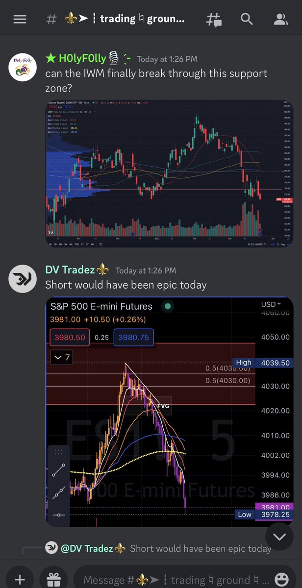Trade_Mentality's tweet photo. Charts.. charts ..& more charts🫡🫡… love it @DVTradez @H0lyF0lly OuttaTheMoney, ChrisMP & Moonlight 💪💪 #SPX #NQ #MXWO #SPY #IWM https://t.co/C6DxmjIzwE