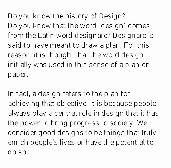 headfavour's tweet photo. Do you know the history of design?
Here's the history of the word design that most designers don't know about. 👍🏽😎 Learn something new today.
Remember to follow me @favoured_mhe for more inspiring and educational contents.
#design #historyofdesign #history #learning #new https://t.co/AjXcRTtWom