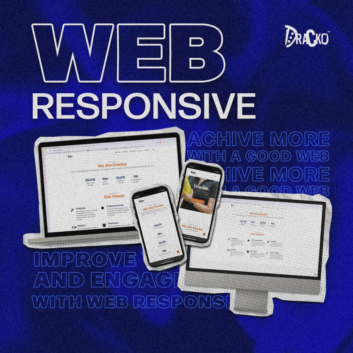 🎨 Adapting your #website to look good on both 📱 mobile phones and 💻 computers can be a challenging task. However, with our web design service, you don't have to worry about it. 

Contact us for more information.
dracko.com
#responsivewebsites #responsivewebdesign