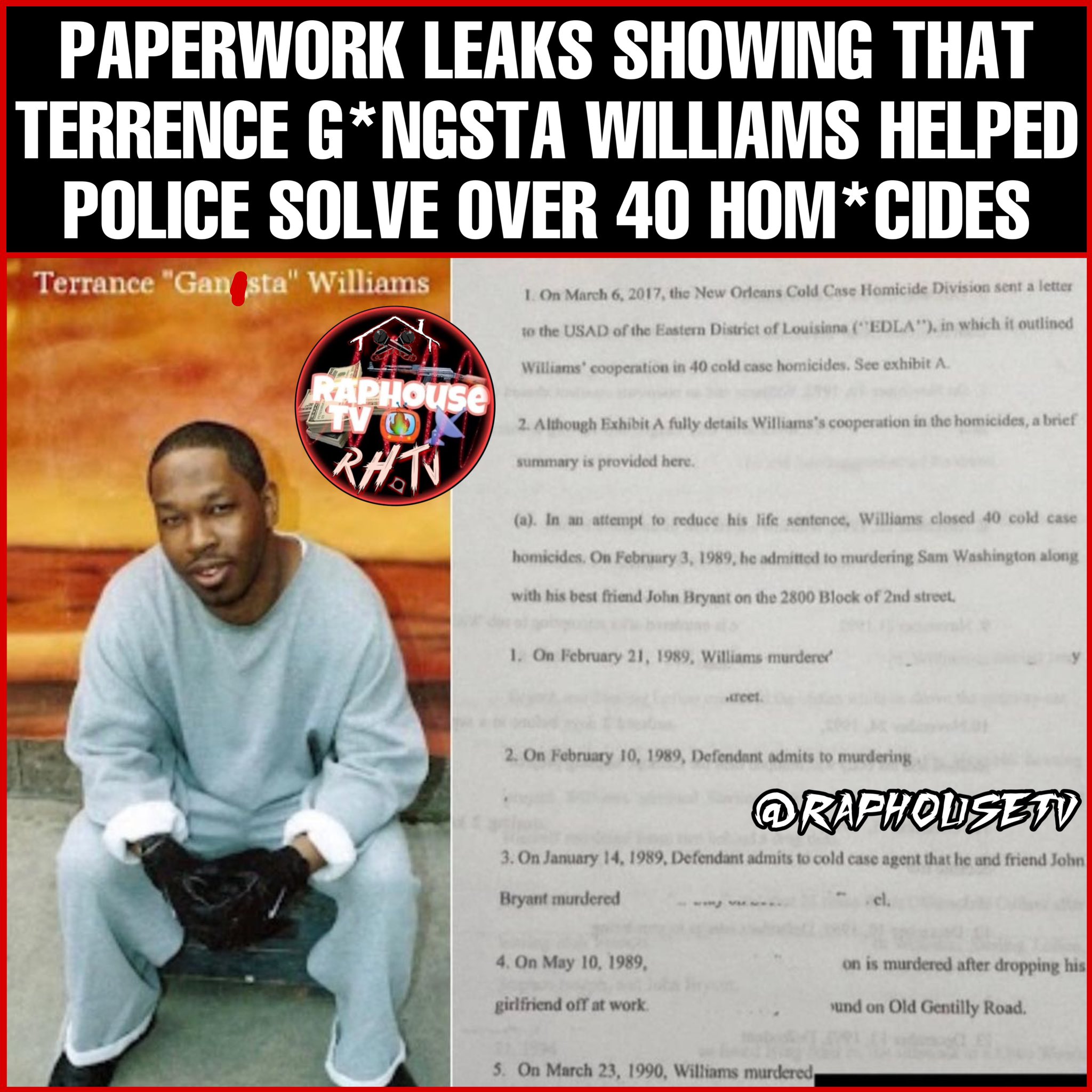 Raphousetv (RHTV) on Twitter: "Paperwork Leaks Showing That Terrence