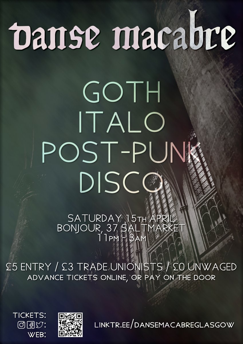 DanseMacabreUK's tweet photo. TICKET NOW ON SALE! (good lord we're going to be tired DJing two nights in a row)

https://t.co/KtGs4Pamru https://t.co/G5opILVNWD