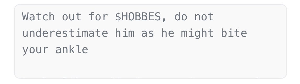 Hobbes_ETH's tweet photo. Don’t say they didn’t warn you, I’m as nasty as they come 😏 $HOBBES

https://t.co/pa3uEW6zue https://t.co/zQ3VfasvCA